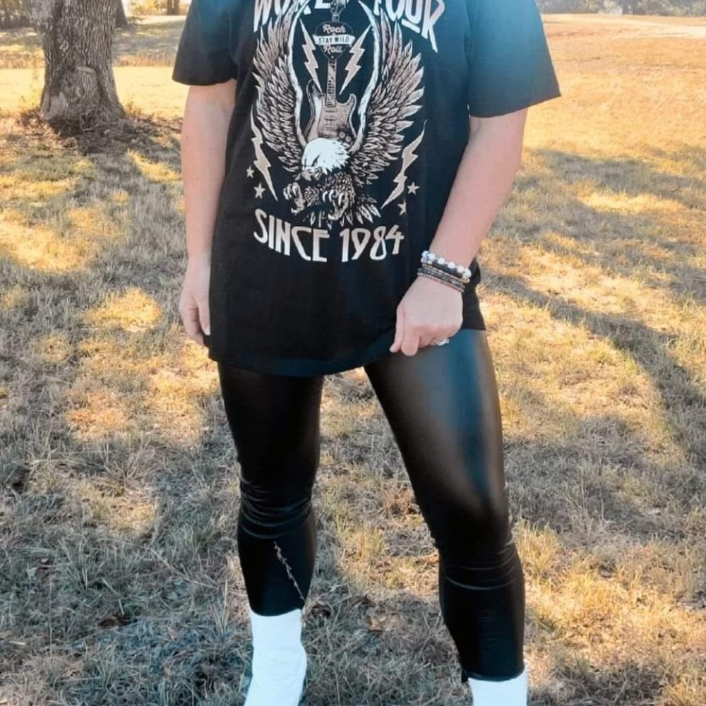 Black Leather Leggings